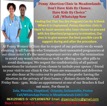 0631255823 Abortion Clinic In Soweto Call Dr Penny